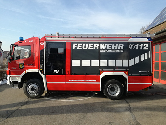 Beschriftung Feuerwehr HLF